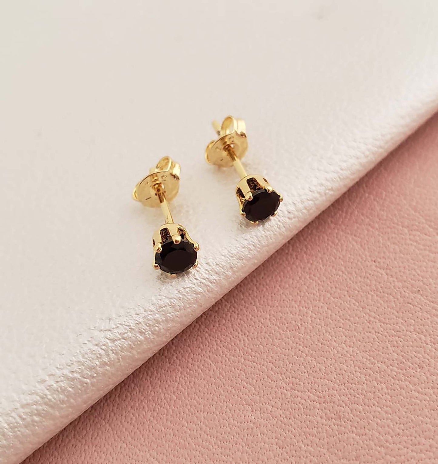 Aretes Topos Circón REDONDO
