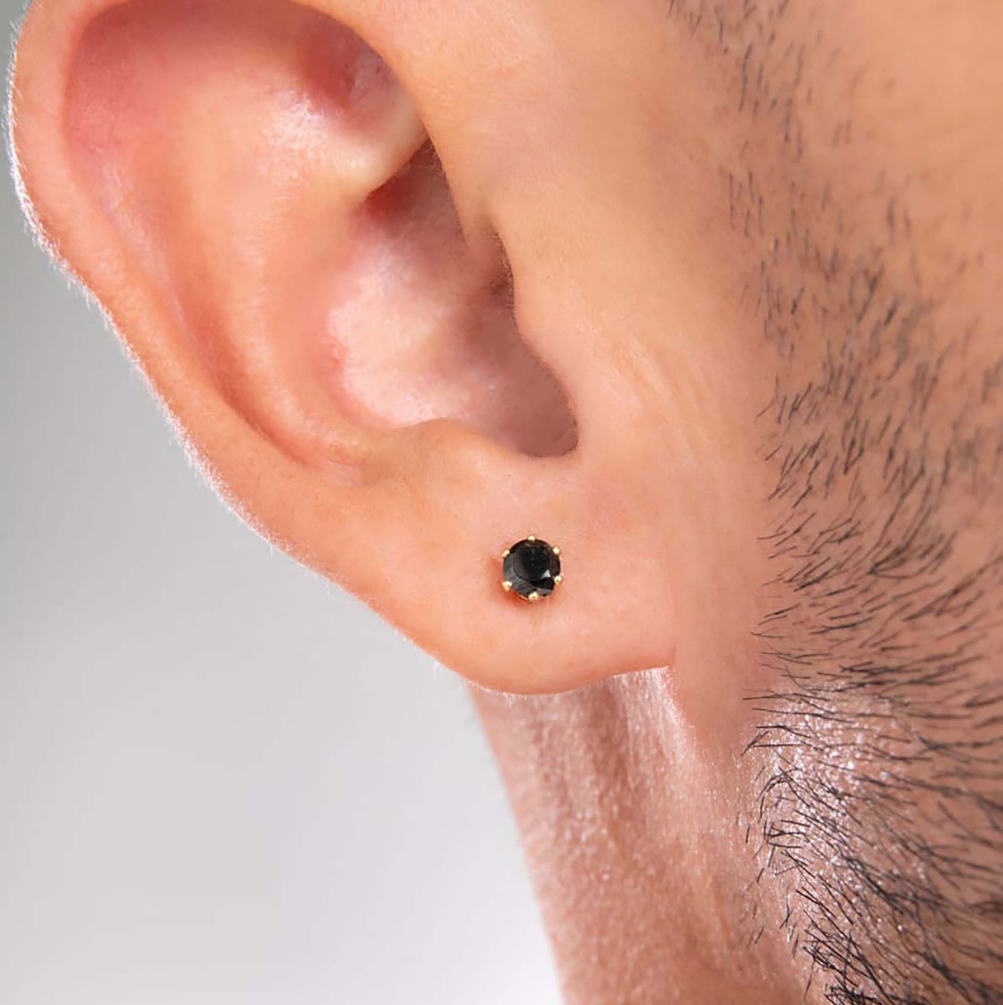 Aretes Topos Circón REDONDO