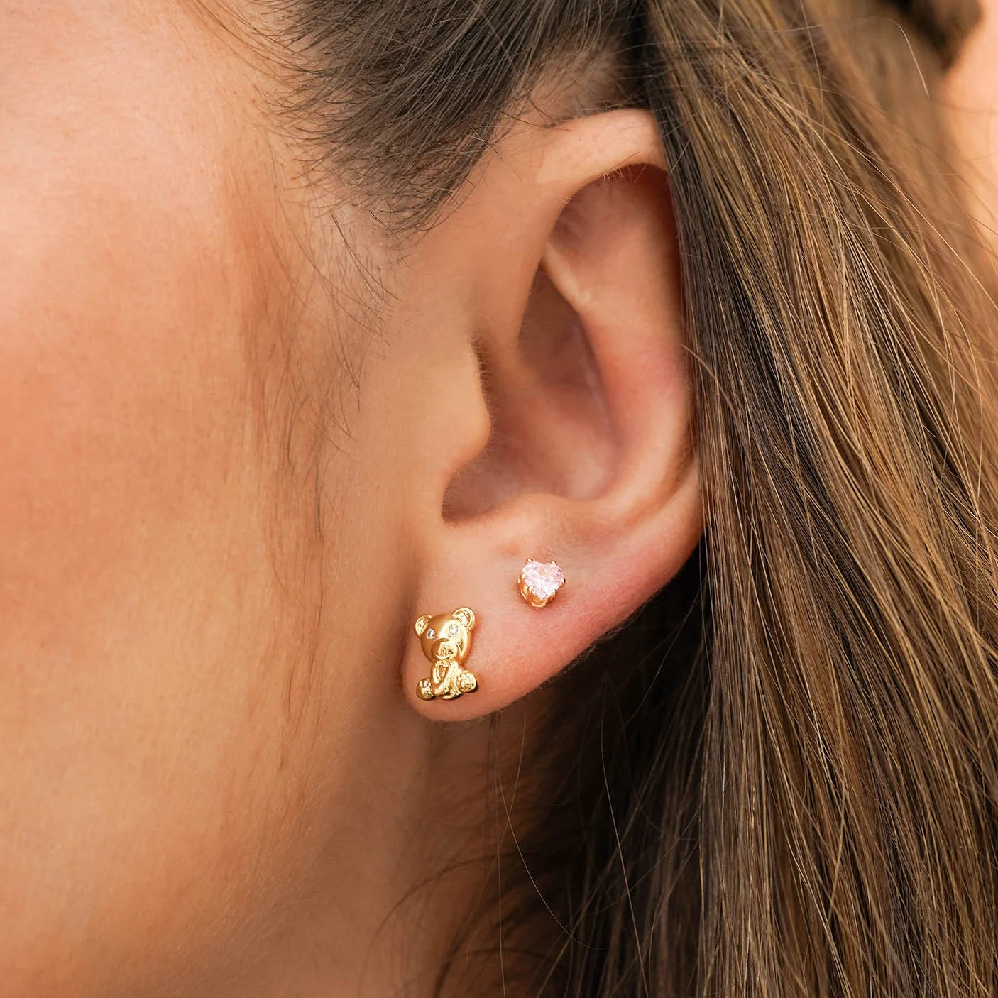 Aretes Osito Teddy