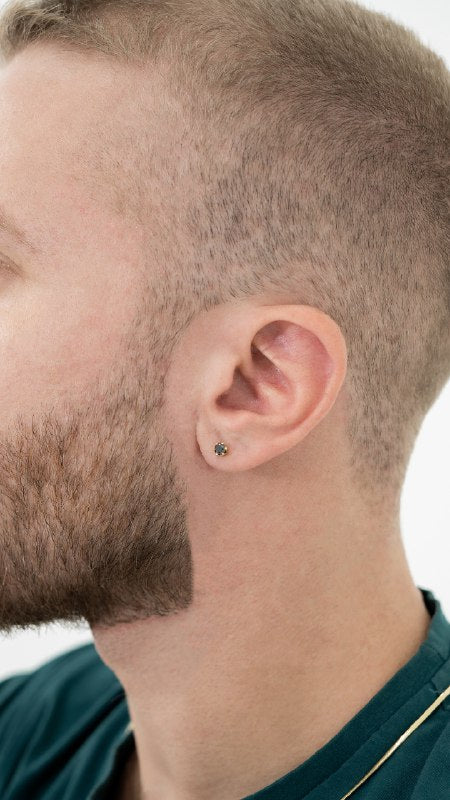 Aretes Topos Circón REDONDO