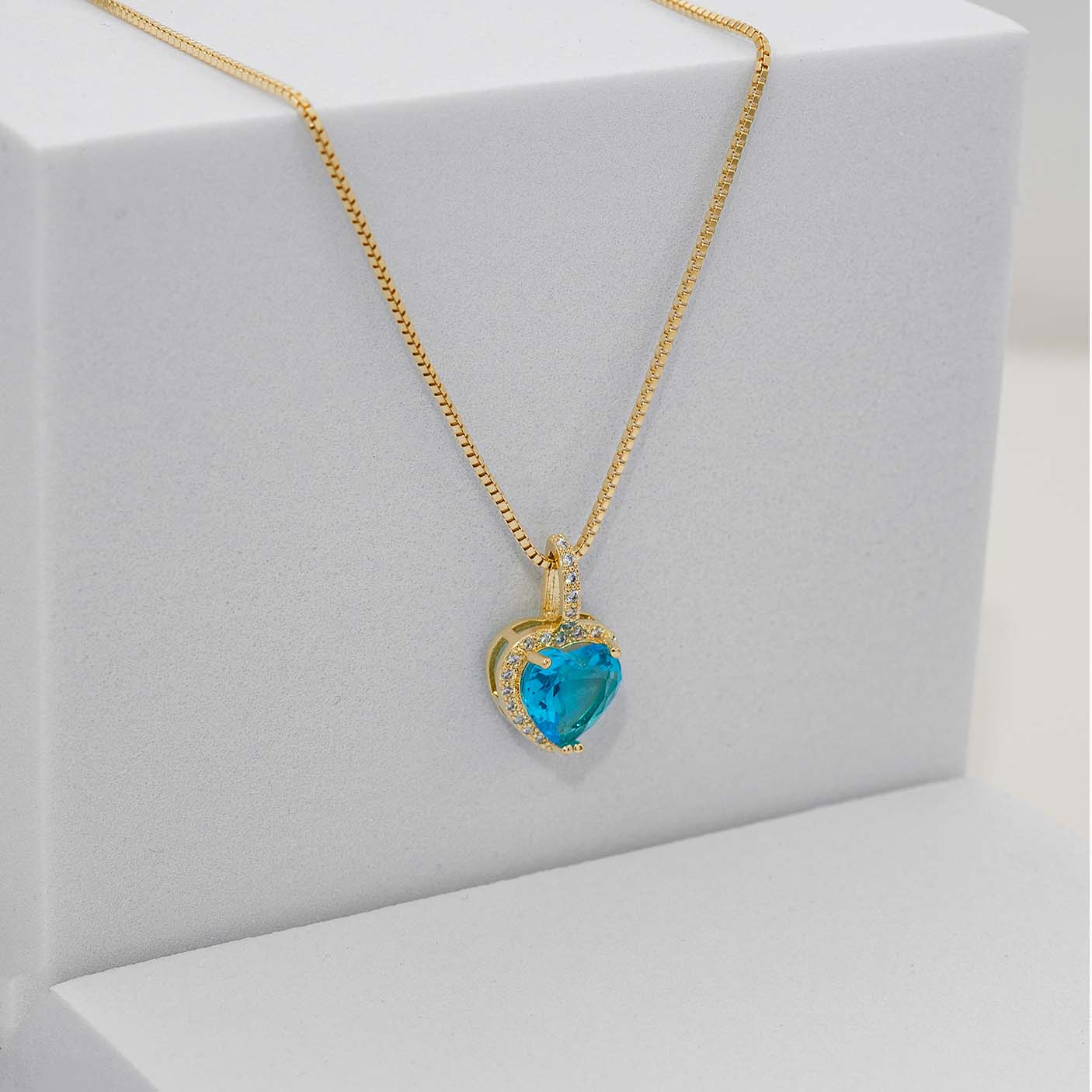 Dije Corazón Serenity Blue