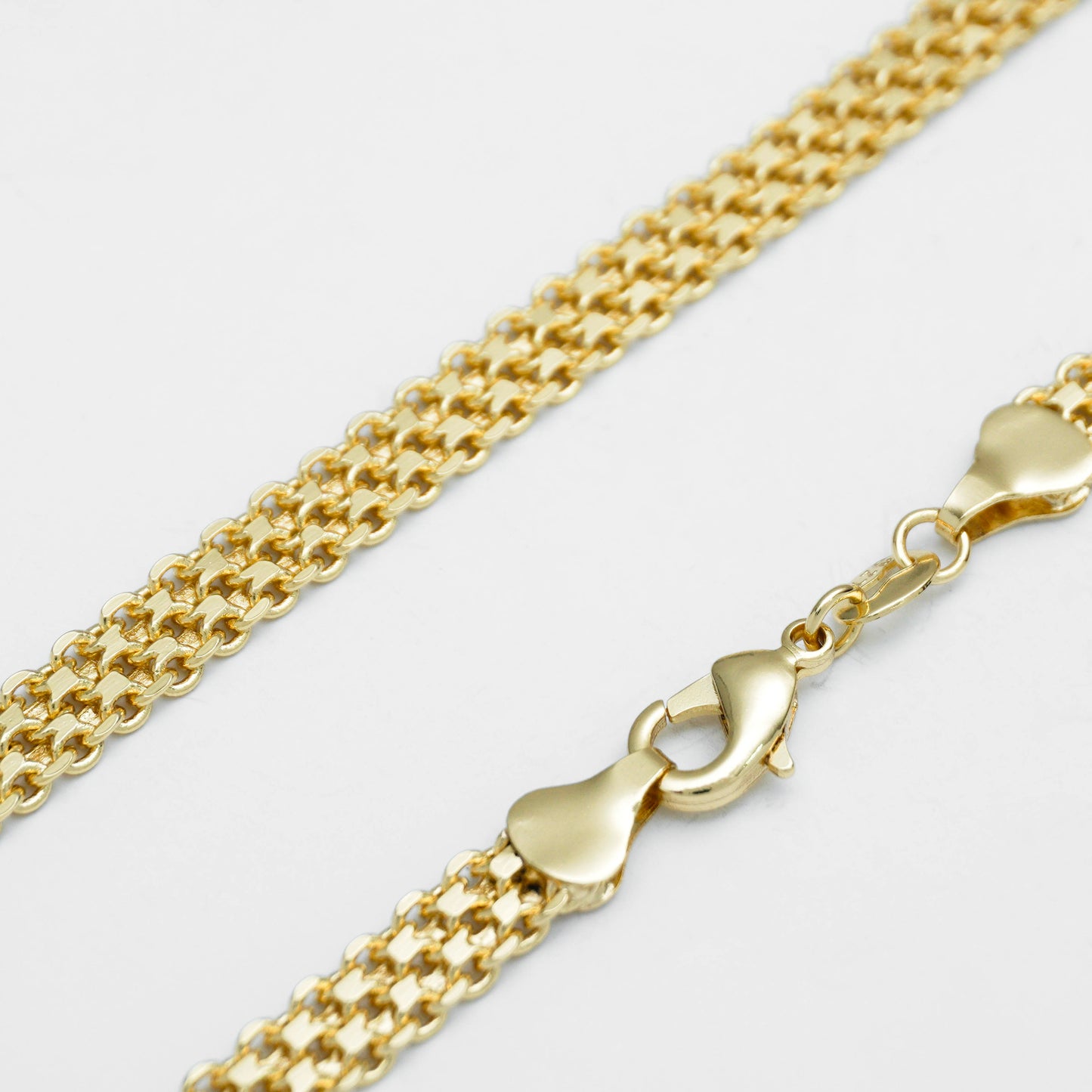 Cadena Doble Carril Tejido Chino