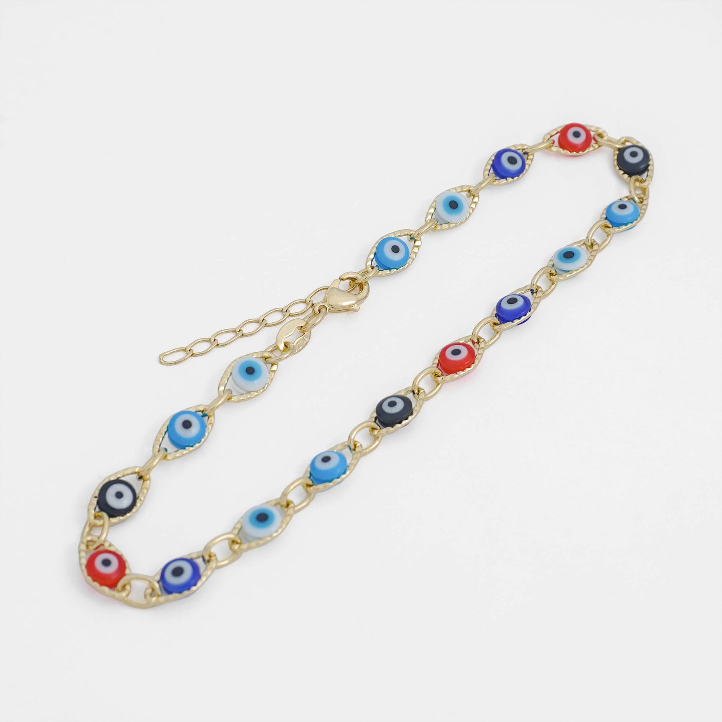 Ojo turco Tobillera MULTICOLOR